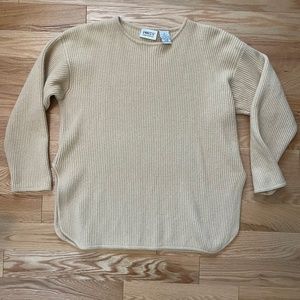 Wool Ports camel ribbed sweater